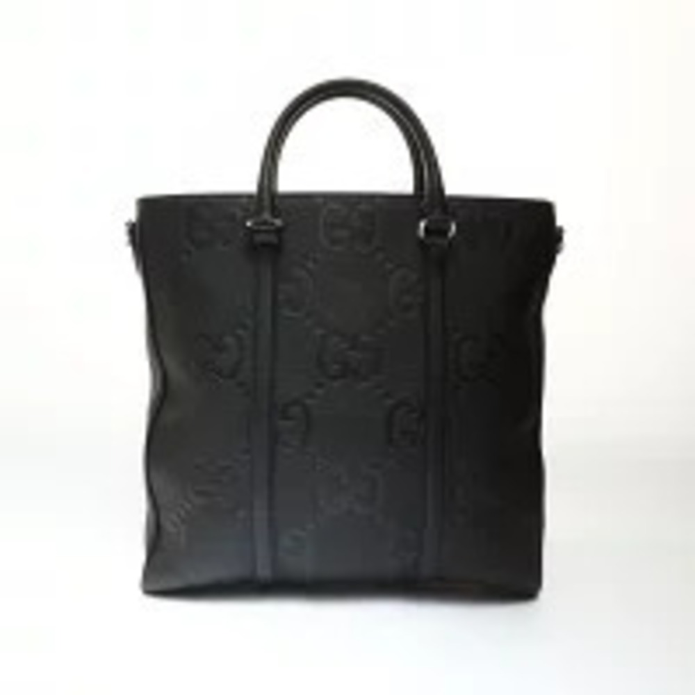 Gucci GG Black Tote Leather Jumbo Bag